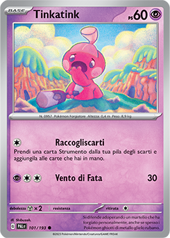 101/193-PAL-Tinkatink - comune - Near-meat - evoluzione di paldea - ita - reverse