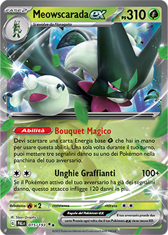 15/193-PAL-Meowscarada ex - doppia rara - Near-meat - evoluzione di paldea - ita - special