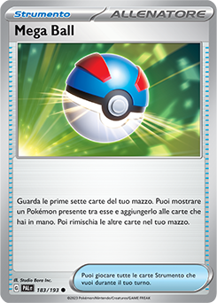 183/193-PAL-Mega Ball - comune - Near-meat - evoluzione a paldea - ita - reverse