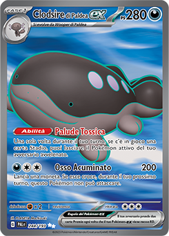 Clodsire di Paldea EX ultra rara Near-meat - evoluzione di paldea - ita - full art