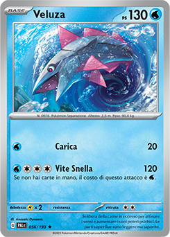 56/193-PAL-Veluza - rara h - Near-meat - evoluzione di paldea - ita -holo