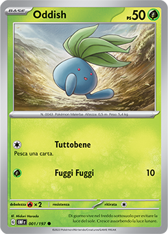 1/197-OBF-Oddish - comune - Near-meat - ossidiana infuocata - ita - reverse