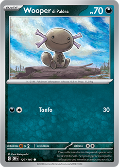 127/197-OBF-Wooper di Paldea - comune - Near-meat - ossidiana infuocata - ita - reverse