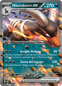 134/197-OBF-Houndoom-ex - doppia rara - Near-meat - ossidiana infuocata - ita - special