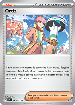 190/197-OBF-Ortiz - non comune - Near-meat - ossidiana infuocata - ita - reverse