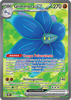 Glimmora-ex - ultra rara - Near-meat - ossidiana infuocata - ita - full art