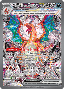 Charizard-ex - rara ill.speciale - Near-meat - ossidiana infuocata - ita - full art