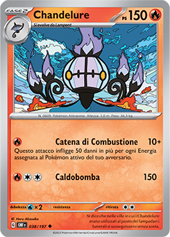 38/197-OBF-Chandelure - non comune - Near-meat - ossidiana infuocata - ita -