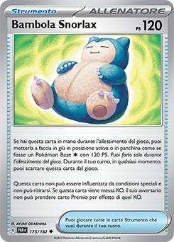 175/182-PAR-Bambola Snorlax - non comune - Near-meat - paradosso temporale - ita -