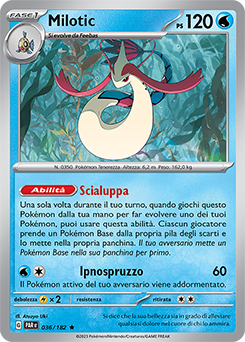 36/182-PAR-Milotic - rara h - Near-meat - paradosso temporale - ita - reverse