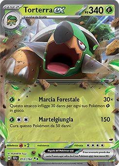 Torterra-ex - doppia rara - Near-meat - cronoforze - ita - special