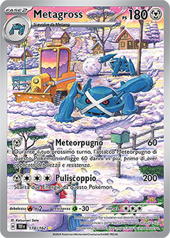 Metagross - rara illustrazione - Near-meat - cronoforze - ita - special