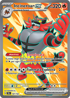 Incineroar-ex - ultra rara - Near-meat - cronoforze - ita - full art