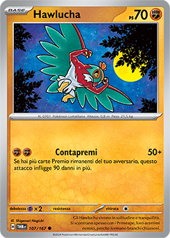 107/167-TWM-Hawlucha - comune - Near-mint - crepuscolo mascherato - ita -