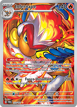 Infernape - rara illustrazione - Near-mint - crepuscolo mascherato - ita - special