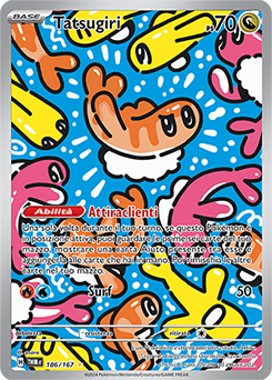 Tatsugiri - rara illustrazione - Near-mint - crepuscolo mascherato - ita - special