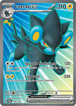 Luxray-ex - ultra rara - Near-mint - crepuscolo mascherato - ita - full art
