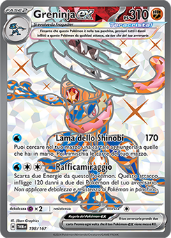 Greninja-ex - ultra rara - Near-mint - crepuscolo mascherato - ita - full art