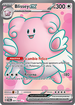 Blissey-ex - ultra rara - Near-mint - crepuscolo mascherato - ita - full art