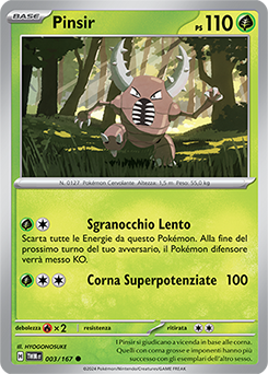 3/167-TWM-Pinsir - comune - Near-mint - crepuscolo mascherato - ita -