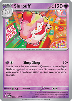 90/167-TWM-Slurpuff - non comune - Near-mint - crepuscolo mascherato - ita - reverse