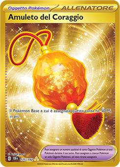 175/142-Amuleto del Coraggio - iper rara - Near-mint - corona astrale - ita - gold