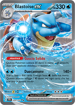 30/142-SCR-Blastoise-ex - doppia rara - Near-mint - corona astrale - ita - special