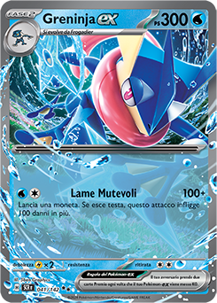 41/142-SCR-Greninja-ex - doppia rara - Near-mint - corona astrale - ita -