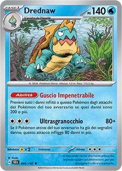 44/142-SCR-Drednaw - rara h - Near-mint - corona astrale - ita - holo
