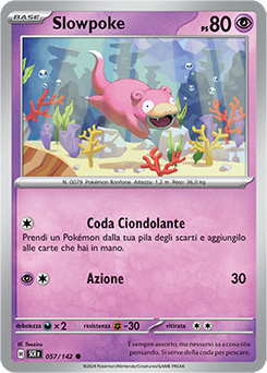 57/142-SCR-Slowpoke - comune - Near-mint - corona astrale - ita - reverse