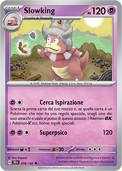 58/142-SCR-Slowking - non comune - Near-mint - corona astrale - ita - reverse