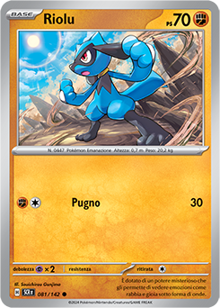 81/142-SCR-Riolu - comune - Near-mint - corona astrale - ita -