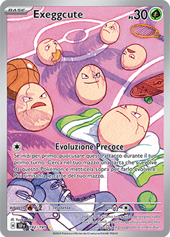 Exeggcute - rara illustrazione - Near-mint - scintille folgoranti - ita - special