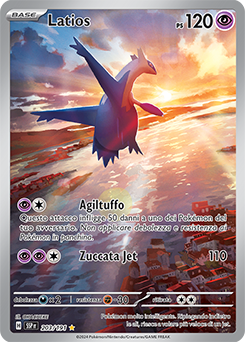 Latios - rara illustrazione - Near-mint - scintille folgoranti - ita - special