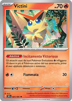 021/191-SSP-Victini - non comune - Near-mint - scintille folgoranti - ita -