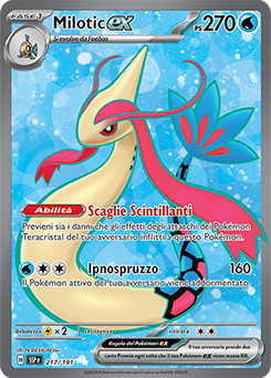 Milotic-ex - ultra rara - Near-mint - scintille folgoranti - ita - full art