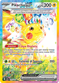 Pikachu-ex rara ill.speciale - Near-mint - scintille folgoranti - ita - full art
