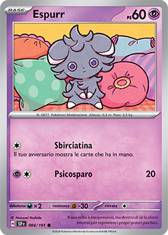 084/191-SSP-Espurr - comune - Near-mint - scintille folgoranti - ita -