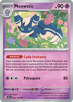 085/191-SSP-Meowstic - non comune - Near-mint - scintille folgoranti - ita -