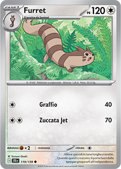 119/159-JTG-Furret - comune - Near-mint - avventure insieme - ita -