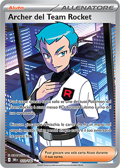 Archer del Team Rocket - ultra rara - Near-mint - rivali predestinati - ita - full art