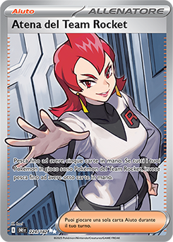 Atena del Team Rocket - ultra rara - Near-mint - rivali predestinati - ita - full art