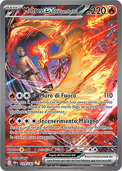 Moltres-ex del Team Rocket - rara ill.speciale - Near-mint - rivali predestinati - ita - full art