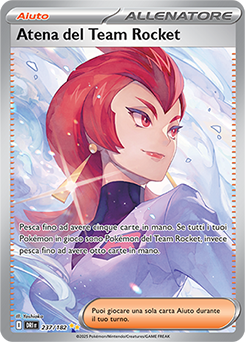 Atena del Team Rocket - rara ill.speciale - Near-mint - rivali predestinati - ita - full art