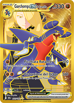 Garchomp-ex di Camilla - iper rara - Near-mint - rivali predestinati - ita - gold