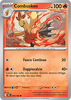 41/182-DRI-Combusken - comune - Near-mint - rivali predestinati - ita - reverse