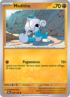 99/182-DRI-Meditite - comune - Near-mint - rivali predestinati - ita -