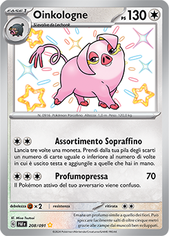 Oinkologne - rara cromo - Near-meat - destino di paldea - ita - special