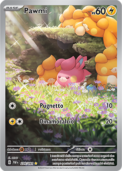 Pawmi - rara illustrazione - Near-meat - destino di paldea - ita - special
