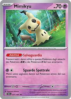 Mimikyu - rara h - Near-meat - destino di paldea - ita -holo